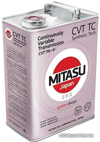 Трансмиссионное масло Mitasu MJ-312 CVT TC 4л