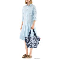 Сумка шоппер Reisenthel Shopper M ZS4073 Signature Navy (синий/белый)