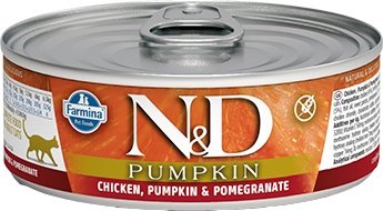 

Консервированный корм для кошек Farmina Chicken, Pumpkin & Pomegranate Wet Food 0.08 кг