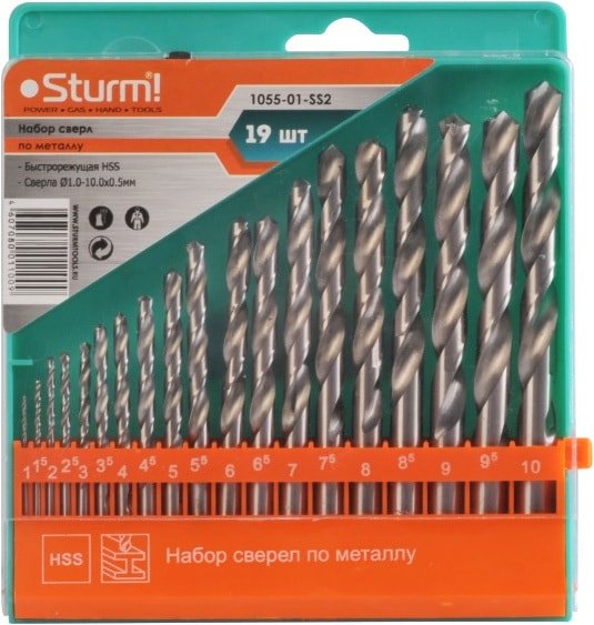 

Набор сверл Sturm 1055-01-SS2 (19 предметов)