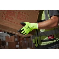 Перчатки хозяйственные Milwaukee Hi-Vis Cut level 1/A L/9 4932492915 (12 пар)