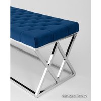 Банкетка Stool Group Инсигния (вельвет синий/серебро)