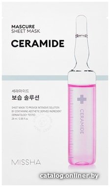 Missha Mascure Moisture Barrier Solution Sheet Mask Ceramide 28 мл