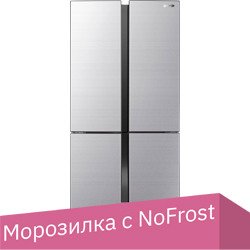 

Четырёхдверный холодильник Gorenje NRM8182MX