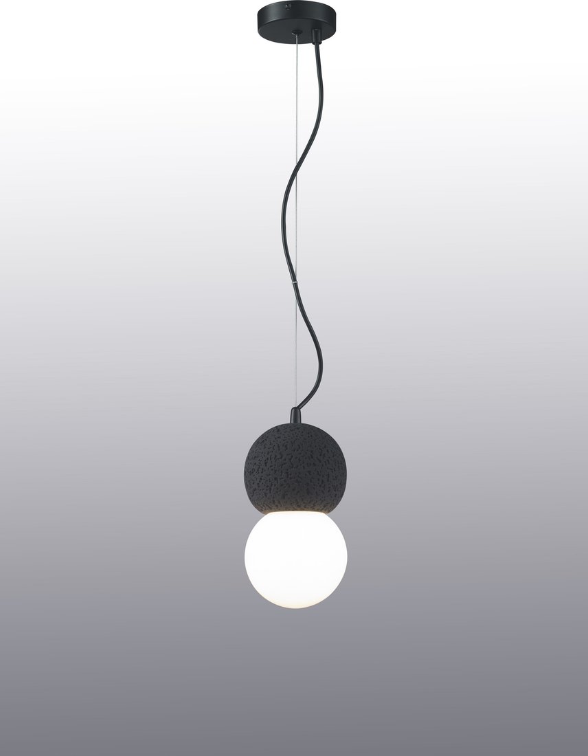 

Подвесная люстра iLamp Foxtrot 10694P/1-D100 BK-WH