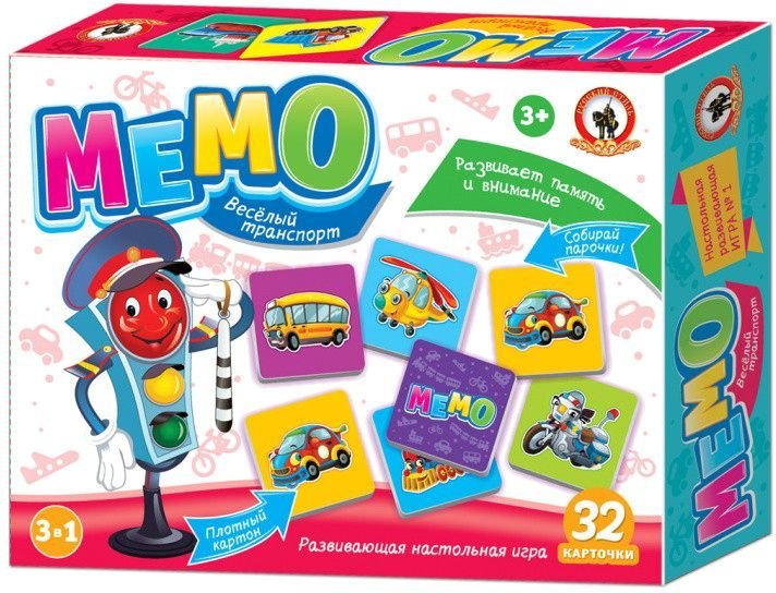 

Развивающая игра Русский стиль Мемо. Веселый транспорт RS-03456