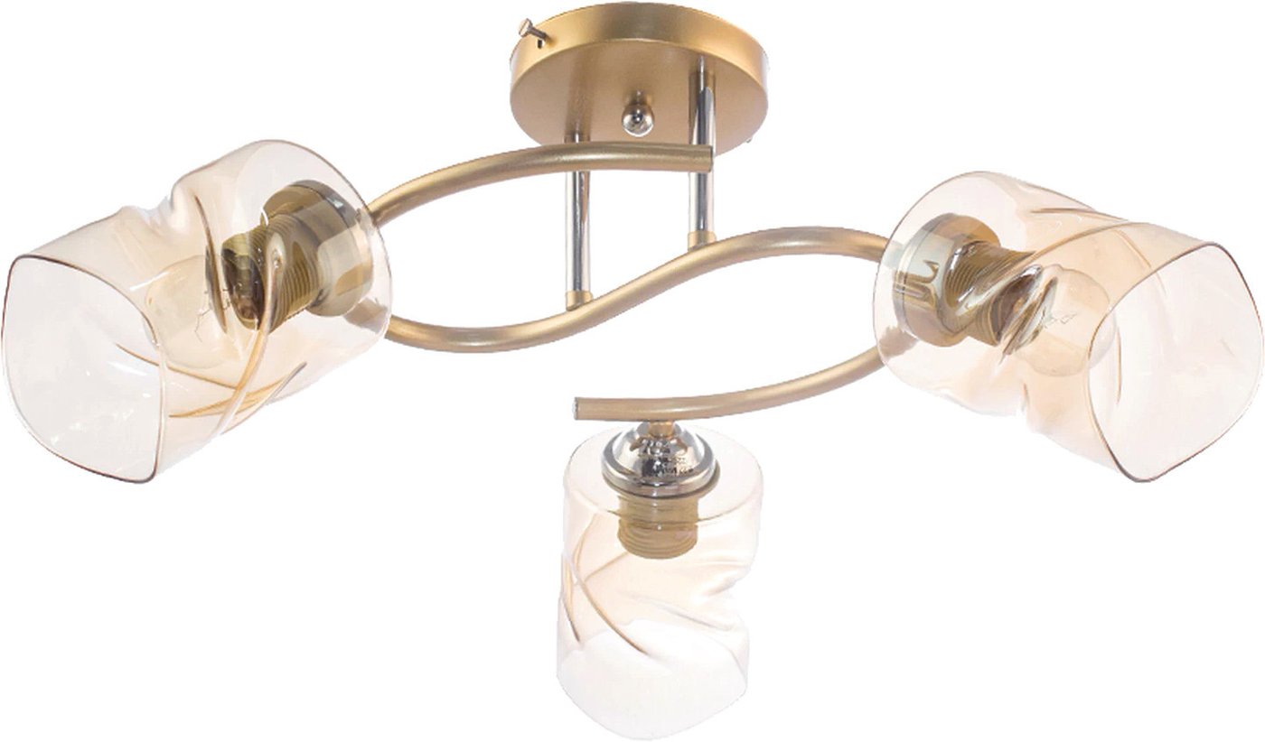 

Припотолочная люстра Aitin Pro XA1210C/3 золото/хром