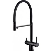 Смеситель Grocenberg GB4099 с гибким изливом (черный матовый)