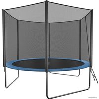 Батут GetActive Jump 10ft - 312 см с лестницей, внешней сеткой (синий)