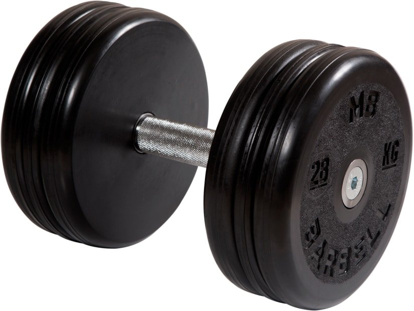 

Гантель MB Barbell Классик 28 кг (вращающаяся ручка)