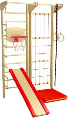 Детский спортивный комплекс Ecodrev Крепыш 03 (бежевый, полная комплектация)