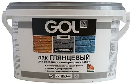 

Лак GOL Wood Акриловый 2.4 кг (глянцевый)