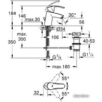 Смеситель Grohe Eurosmart 33265002