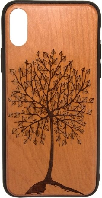 

Чехол для телефона Case Wood для Apple iPhone X (черешня, лето)