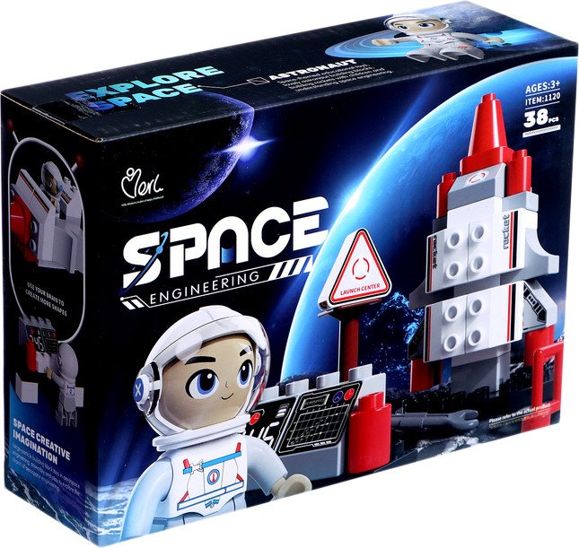 

Конструктор Kids Home Toys Space 1120 Большие Блоки. Космос