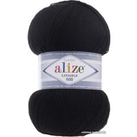 Пряжа для вязания Alize Lanagold 60 (800 м, черный)