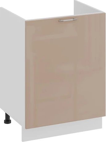 

Шкаф напольный Трия Весна 1Н6М с одной дверью (белый/кофе с молоком)