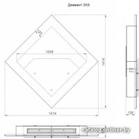 Биокамин Lux Fire Диамант 3 XS БКС-Д3