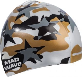 

Шапочка для плавания Mad Wave Military Star (разноцветный)