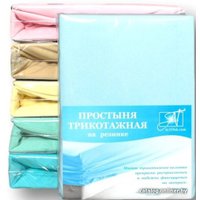 Простыня Альвитек Трикотажная на резинке 60x120x15 ПТР-Г-060 (голубой)