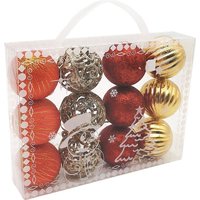 Елочная игрушка MonAmi Новогодний Микс GOLD23-6121 (12 шт)