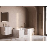 Ванна Belux Борнео 160x70 (18, белый матовый/Solid Surface)