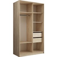 Шкаф-купе Евва АЭП ШК.2.02 138 SG.05 (дуб сонома/зеркало/венге глянец)