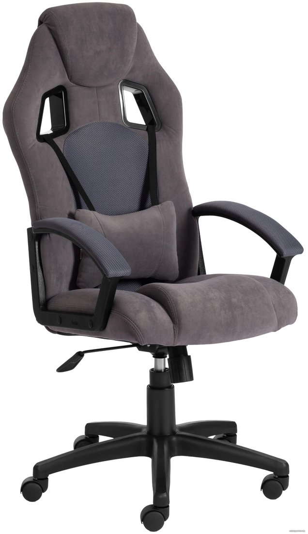 Игровое (геймерское) кресло TetChair Driver (флок/ткань, серый)