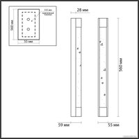 Бра Odeon Light Hightech 6681/12WL