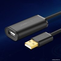 Кабель Ugreen US121 10319 USB Type-A - USB Type-A (5 м, черный)