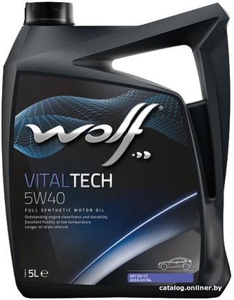 Моторное масло Wolf Vital Tech 5W-40 5л