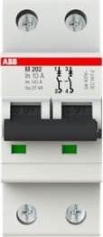 

Выключатель автоматический ABB M202-10 2P 10A Im=140A 25kA 2M 2CDA282799R0101