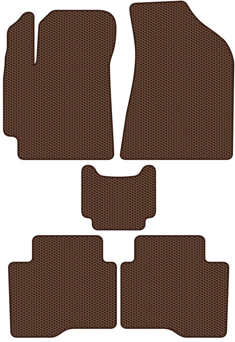 

Комплект ковриков для авто Alicosta Changan Alsvin III (седан) 2018 - Н.В. (коричневый, сота)