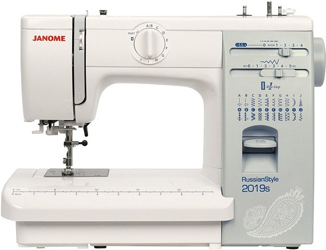 

Электромеханическая швейная машина Janome Russianstyle 2019S