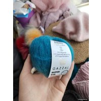 Пряжа для вязания Gazzal Super Kid Mohair 64425 25 г 237 м (морской)