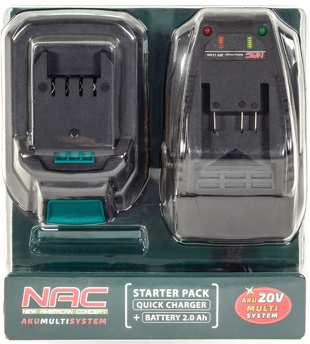 Аккумулятор с зарядным устройством NAC B-20-BC-LI-20V (20В/2 Ah + 20В)