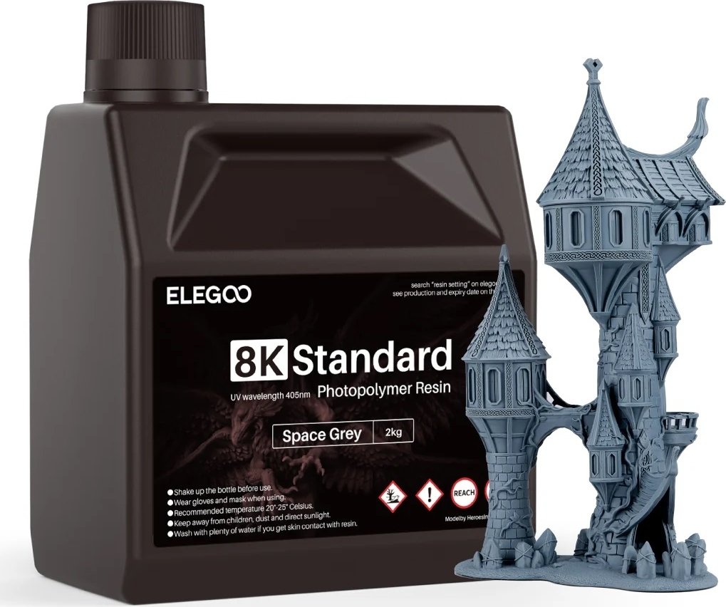 Фотополимер Elegoo Standard 8K 2кг (серый)