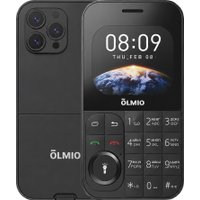 Кнопочный телефон Olmio A06 (черный)