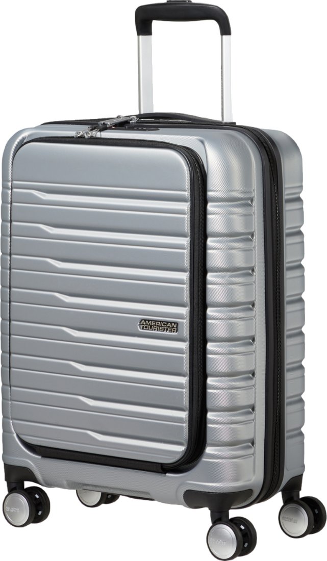 

Чемодан-спиннер American Tourister Flashline ME8-25006 Sky Silver 55 см