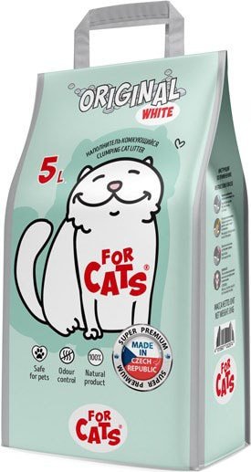 

Наполнитель для туалета For Cats Original White (без запаха) 5 л