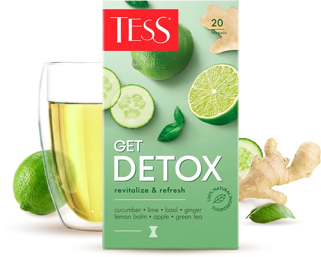 

Зеленый чай Tess Get Detox 20 шт