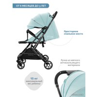 Коляска прогулочная «книга» Indigo Onyx (мятный)