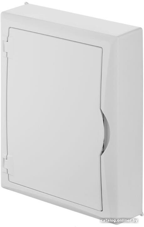 Бокс пластиковый Elektro-Plast Eco Box мультимед, TS35+1x МП перф.118x270mm, белая пласт. дверь, белый RAL9003, 434x354x105mm, IP40