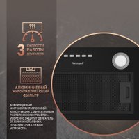 Кухонная вытяжка Weissgauff FIONA 60 BL