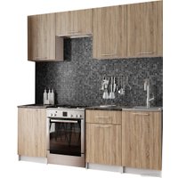 Готовая кухня Мебель-АРС Адель 2.1 м (дуб сонома)