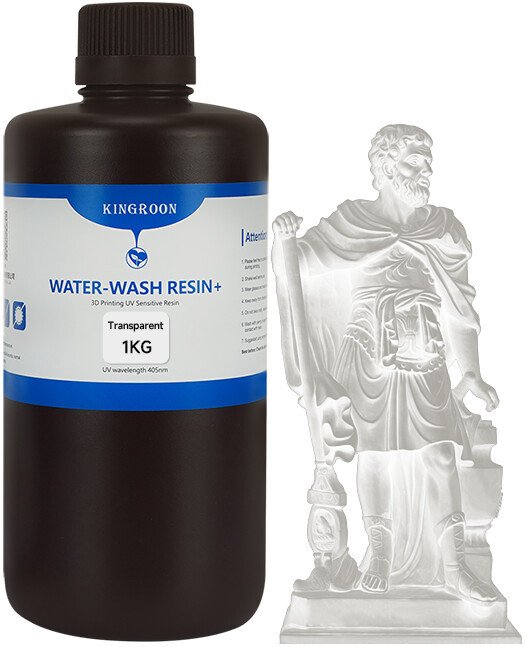 Фотополимер Kingroon Water Wash Resin+ 1 л (прозрачный)