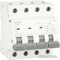 Дифференциальный автомат GEYA GYR9NM-C25-30mA 3P+N 25A C 6 kA 30mA A 4M GYR9NM3PC25A30