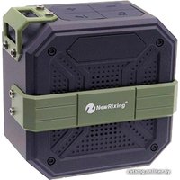 Беспроводная колонка NewRixing NR-103 (черный/зеленый)