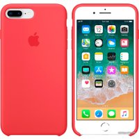 Чехол для телефона Apple Silicone Case для iPhone 8 Plus / 7 Plus Red Raspberry