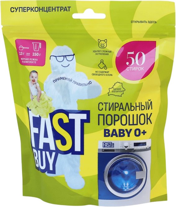 

Стиральный порошок FastBuy Pure Baby 0+ суперконцентрат (650 г)